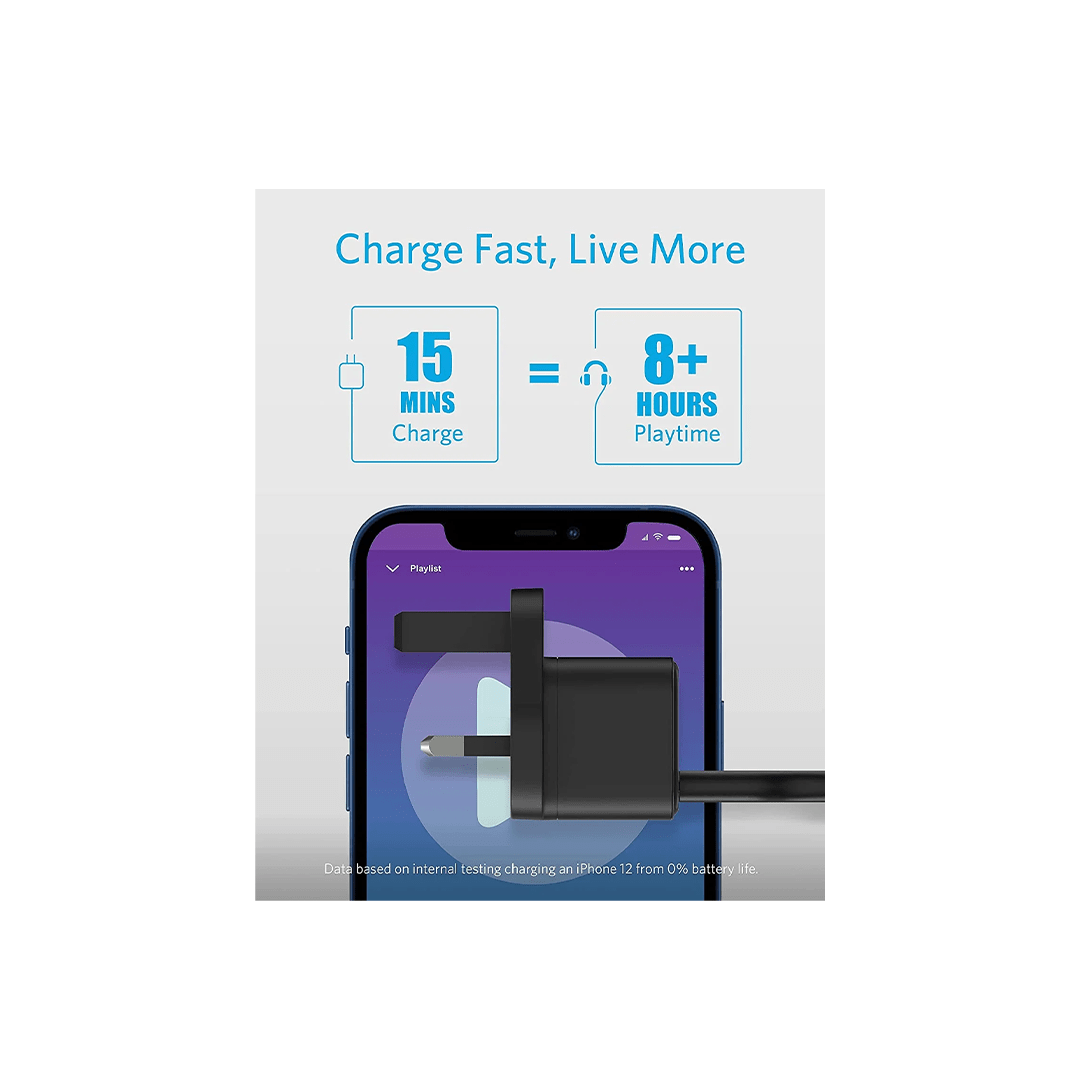 Anker PowerPort III 20W Cube USB-C Charger – Black in Qatar Anker PowerPort III 20W Cube USB-C Charger – Black in Qatar
